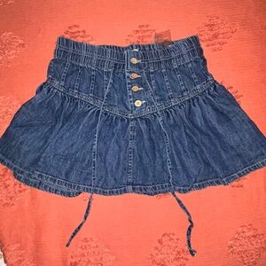We The Free Roselle Denim Mini Skirt